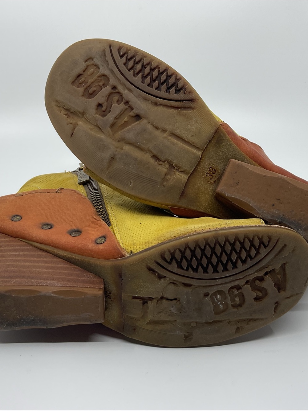 A.S.98 Olive Green Open-Toe Lace-Up Wedge Sandals - Picture 11 of 12